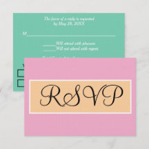 Mariage Rose Sable de Plage Vert Seafoam RSVP