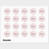 Mariage rose Shimmer autocollants personnalisés (Feuille)