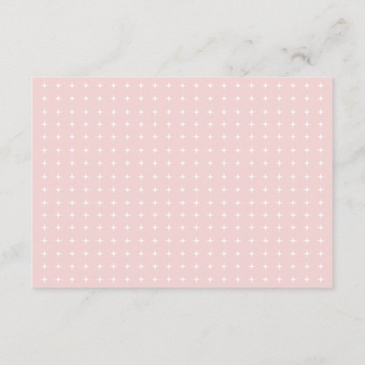 Mariage rose vif moderne détails insérer carte (Dos)