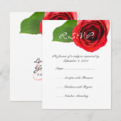 Mariage rouge classique RSVP (Devant / Derrière)