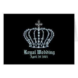 Mariage royal 5,6" x 4" carte