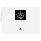 Mariage royal 5,6" x 4" carte (Dos Horizontal)