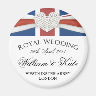 Mariage royal - aimant de souvenir de William et