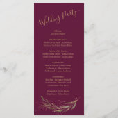 Mariage royal Bourgogne Tout en un programme de ma (Dos)