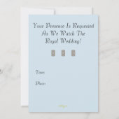 Mariage royal Harry and Meghan Custom Invitation B (Dos)