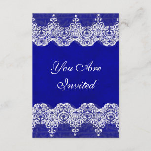 Mariage Royal Invitation Rustique Burlap & Dentell