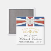 Mariage royal - William & Kate Keepsaké Magnet (Recto/Verso)