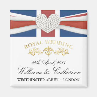Mariage royal - William & Kate Keepsaké Magnet