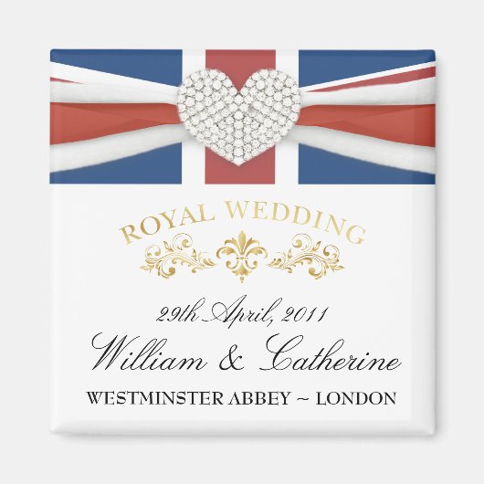 Mariage royal - William & Kate Keepsaké Magnet (Devant)