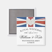 Mariage royal - William & Kate Keepsaké Magnet (Recto/Verso)