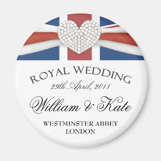 Mariage royal - William & Kate Keepsaké Magnet (Devant)