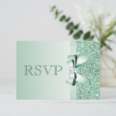 Mariage RSVP à la menthe, à la botte et au diamant (Debout devant)