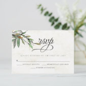 Mariage RSVP aquarelle fleurs botaniques (Debout devant)