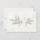 Mariage RSVP aquarelle fleurs botaniques (Dos)