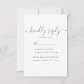 Mariage RSVP avec choix de repas (Devant)