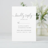 Mariage RSVP avec choix de repas (Debout devant)