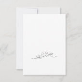 Mariage RSVP avec choix de repas (Dos)