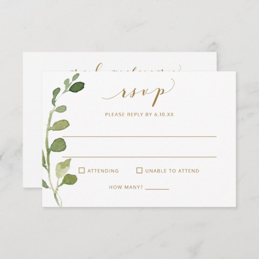 Mariage RSVP avec choix de repas et chanson Eucaly (Devant / Derrière)