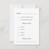 Mariage RSVP Avec Lumières Menu Turquoise (Devant)