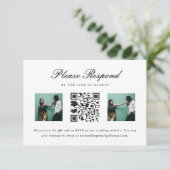 Mariage RSVP avec QR Code et Mariage photo (Debout devant)