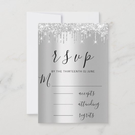 Mariage RSVP Black Grey Silver Drivers (Devant)
