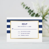Mariage RSVP Bleu Bleu Marine (Debout devant)