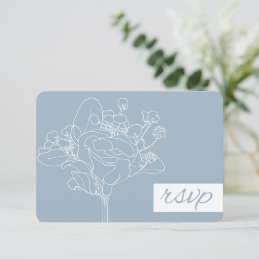 Mariage RSVP (Bleu Diamant) (Debout devant)