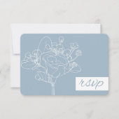 Mariage RSVP (Bleu Diamant) (Devant)