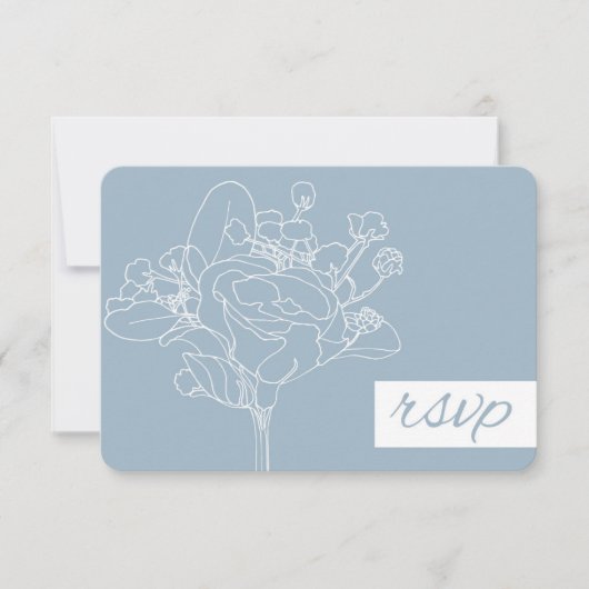Mariage RSVP (Bleu Diamant) (Devant)