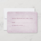 mariage RSVP blush daisy bouquet (Dos)