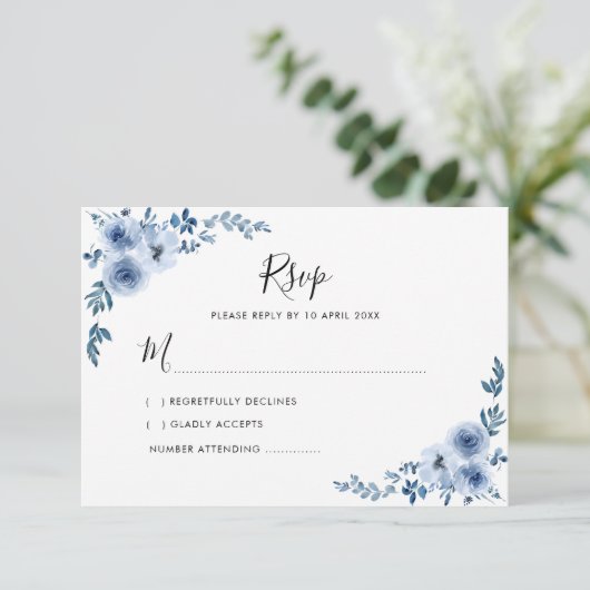 mariage RSVP carte (Debout devant)