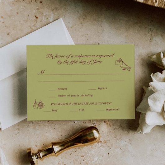Mariage RSVP Chartreuse Bourgogne