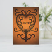 Mariage rsvp coeur d'automne (Debout devant)