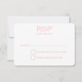 Mariage RSVP (Corail) (Dos)