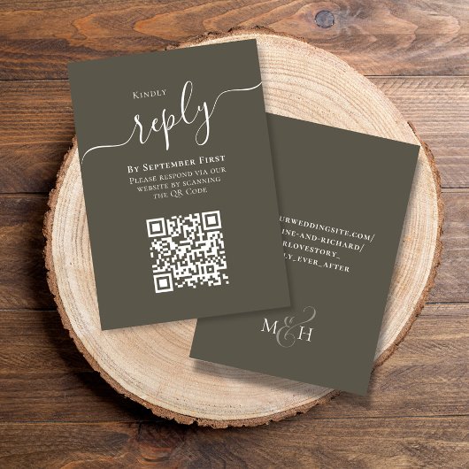 Mariage RSVP du code QR du budget simple