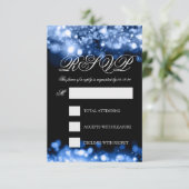 Mariage RSVP Éclairage Sapphire bleu (Debout devant)