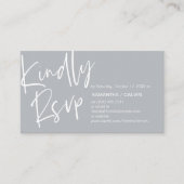 Mariage RSVP, Élégance Décontractée, Invitation ré (Devant)