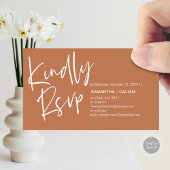 Mariage RSVP, Élégance Décontractée, Invitation ré