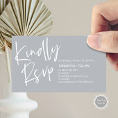 Mariage RSVP, Élégance Décontractée, Invitation ré