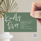 Mariage RSVP, Élégance Décontractée, Invitation ré