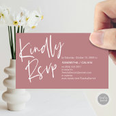 Mariage RSVP, Élégance Décontractée, Invitation ré