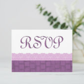 Mariage RSVP en dentelle violette (Debout devant)