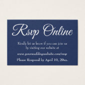 Mariage RSVP en ligne Insérer un script blanc & Ma (Devant)
