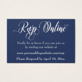 Mariage RSVP en ligne Insérer un script blanc & Ma (Devant)