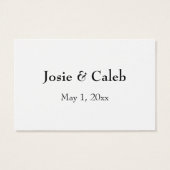 Mariage RSVP en ligne Insérer un script noir, blan (Dos)