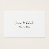 Mariage RSVP en ligne Insérer un script noir, blan (Dos)