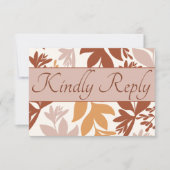 Mariage RSVP en terre cuite moderne (Devant)