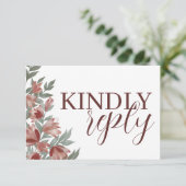 Mariage RSVP en terre cuite rustique (Debout devant)