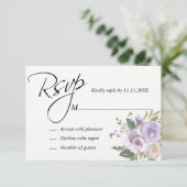Mariage RSVP Floral Lavender (Debout devant)