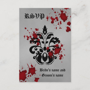 Mariage rsvp Halloween
